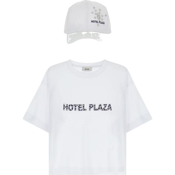 t-shirt Dixie bianco con stampe