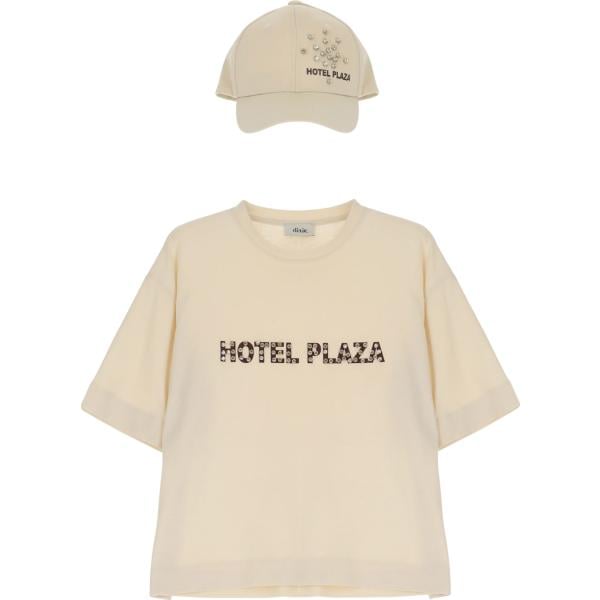 t-shirt Dixie marrone con stampe