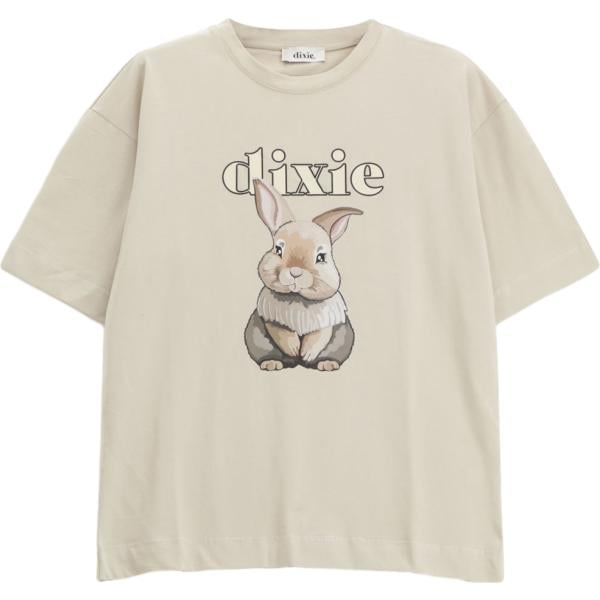 t-shirt Dixie bianco con stampe