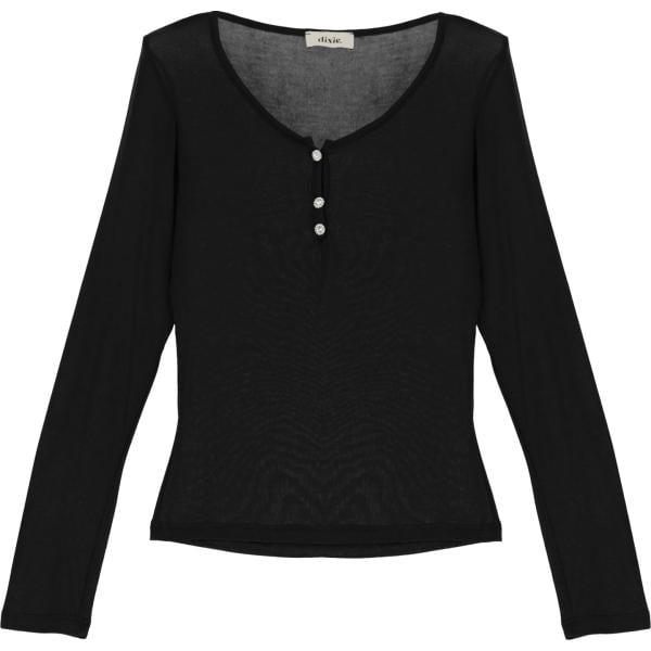 maglieria Dixie nero tinta unita