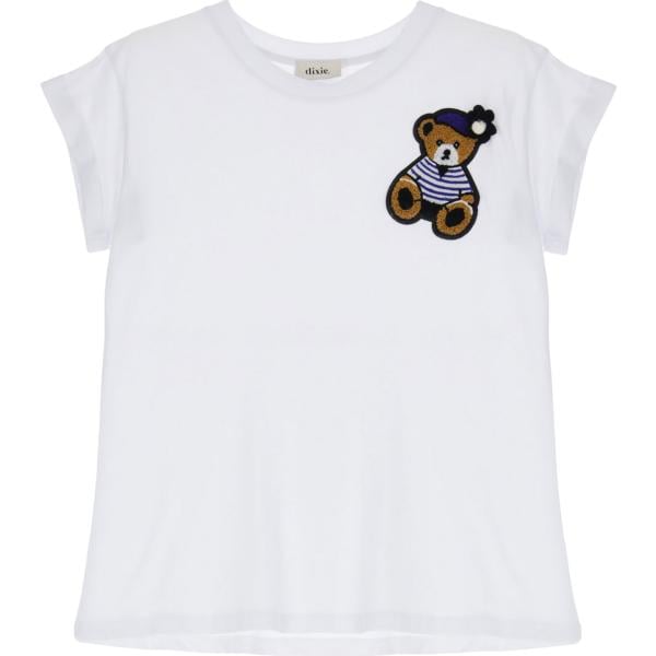 t-shirt Dixie bianco tinta unita