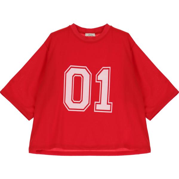 t-shirt Dixie rosso con stampe