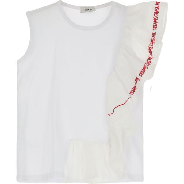 t-shirt Dixie bianco con stampe