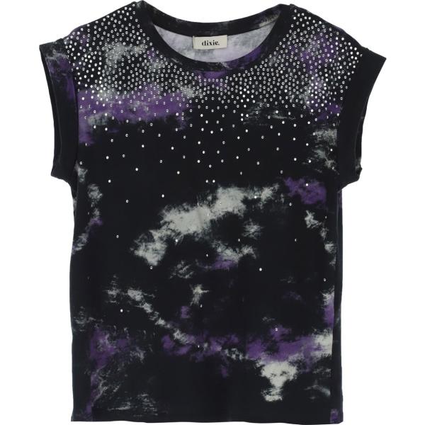 t-shirt Dixie nero tinta unita