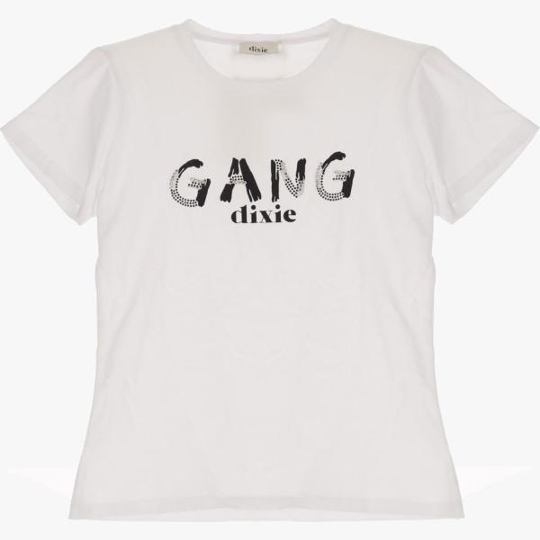 t-shirt Dixie bianco