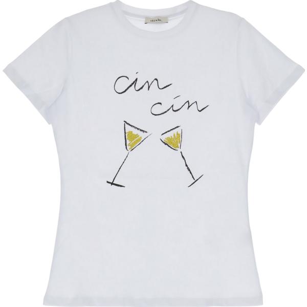 t-shirt Dixie bianco con stampe