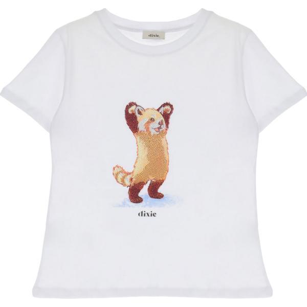 t-shirt Dixie bianco con stampe