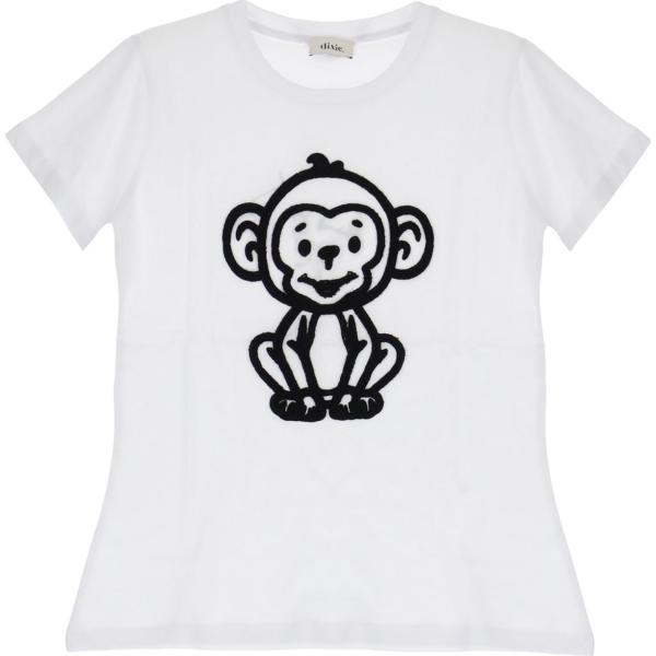 t-shirt Dixie bianco con stampe