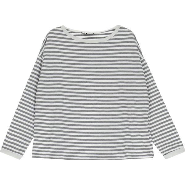 t-shirt Dixie grigio a righe