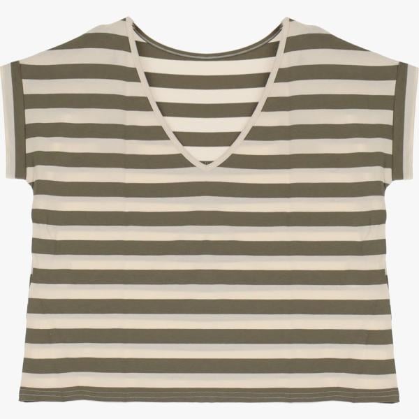 t-shirt Dixie multicolore a righe