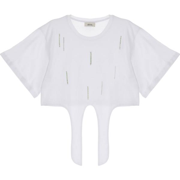 t-shirt Dixie bianco