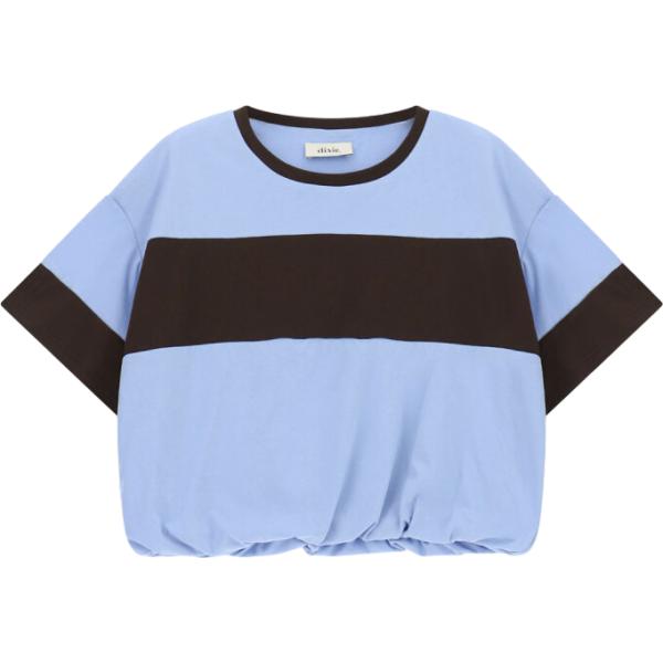 t-shirt Dixie blu a righe