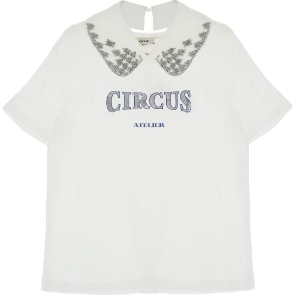 t-shirt Dixie bianco con stampe