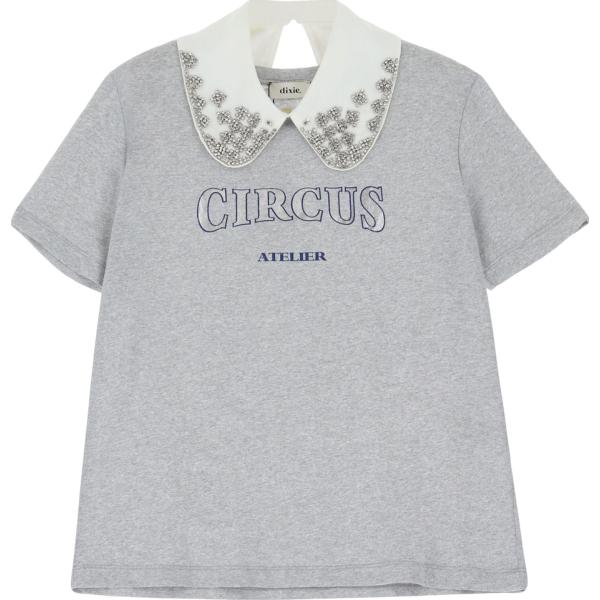 t-shirt Dixie grigio con stampe