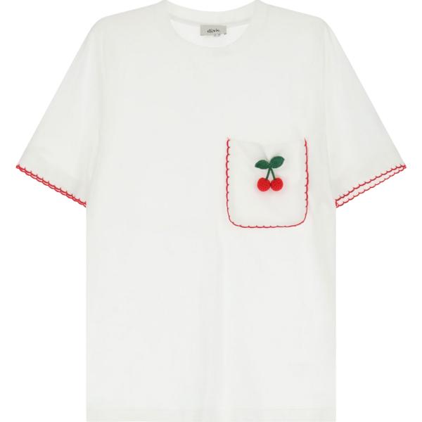 t-shirt Dixie bianco