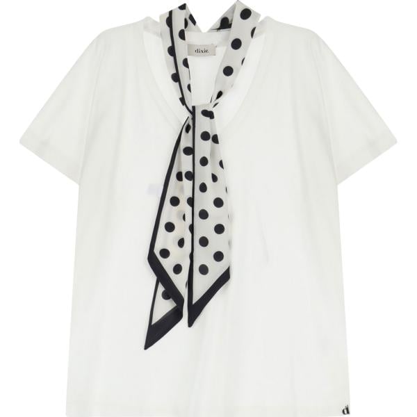 t-shirt Dixie bianco