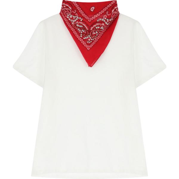 t-shirt Dixie bianco