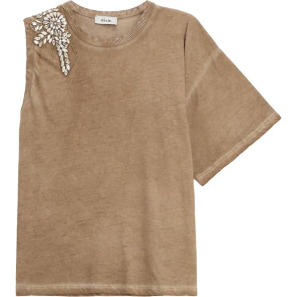 t-shirt Dixie marrone