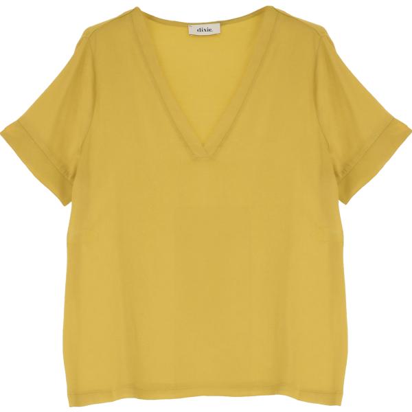 t-shirt Dixie giallo tinta unita