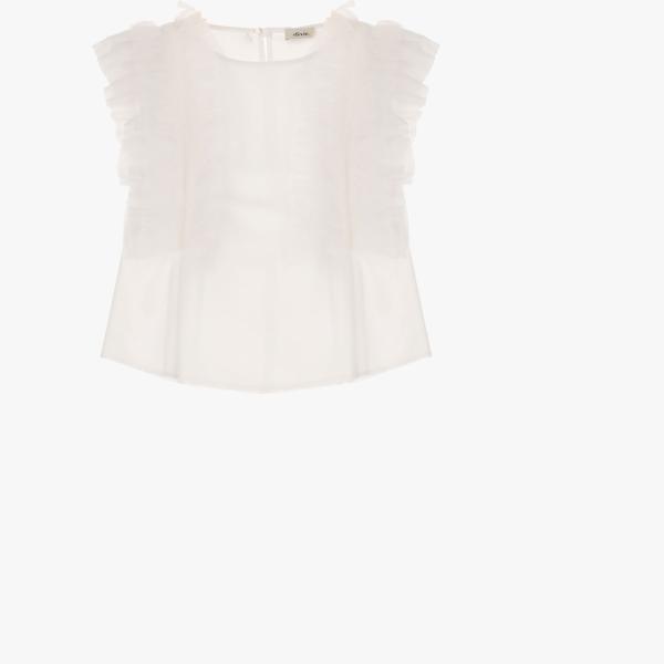 t-shirt Dixie bianco tinta unita