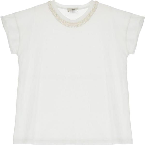 t-shirt Dixie bianco tinta unita