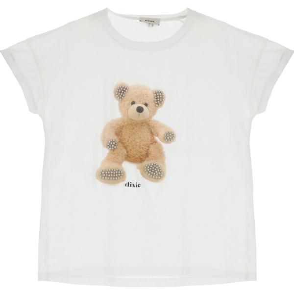 t-shirt Dixie bianco con stampe