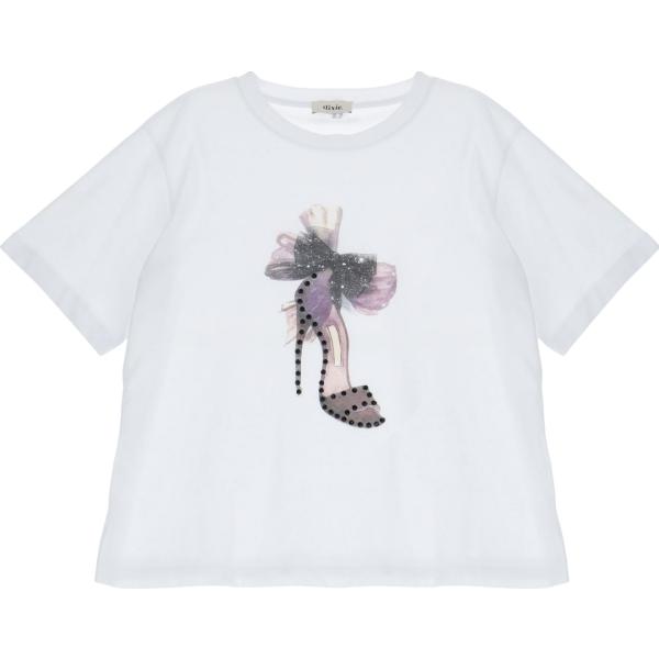 t-shirt Dixie bianco con stampe