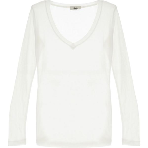 t-shirt Dixie bianco