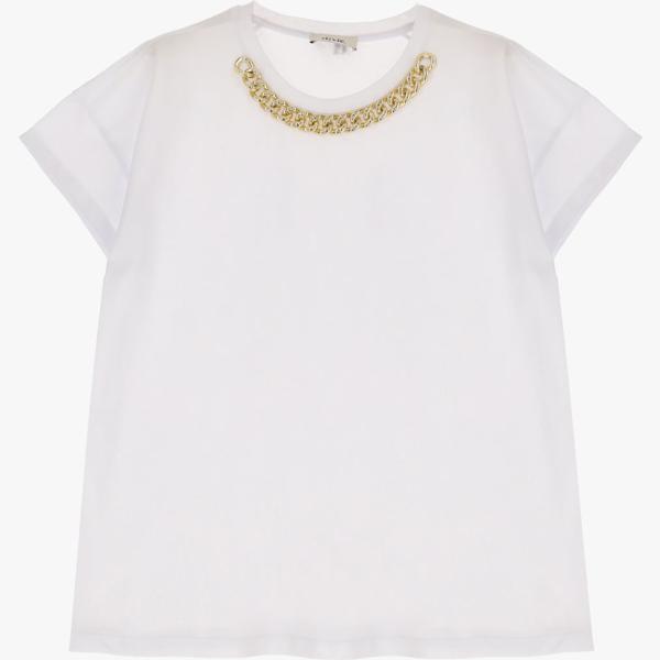 t-shirt Dixie bianco tinta unita