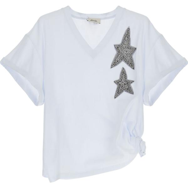 t-shirt Dixie bianco tinta unita