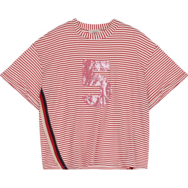 t-shirt Dixie rosa con stampe