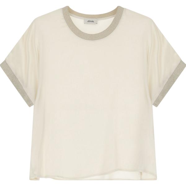 t-shirt Dixie bianco