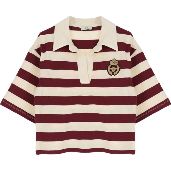 t-shirt Dixie multicolore a righe