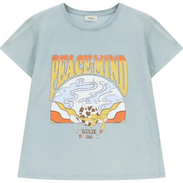 T-shirt da donna in verde chiaro con stampe girocollo a maniche corte Dixie