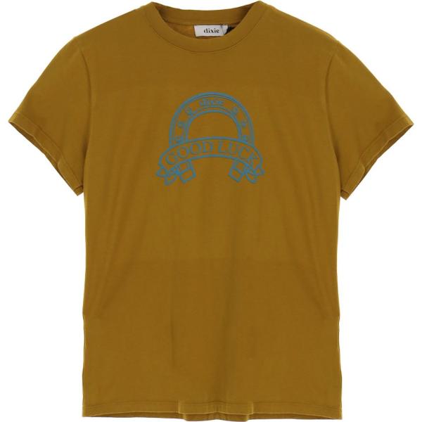 t-shirt Dixie marrone con stampe