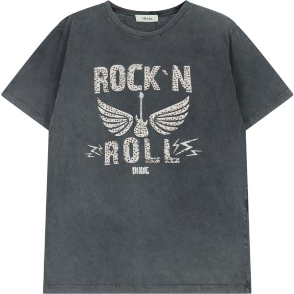 t-shirt Dixie grigio con stampe
