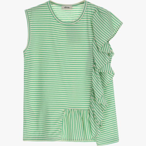 canottiere Dixie verde a righe