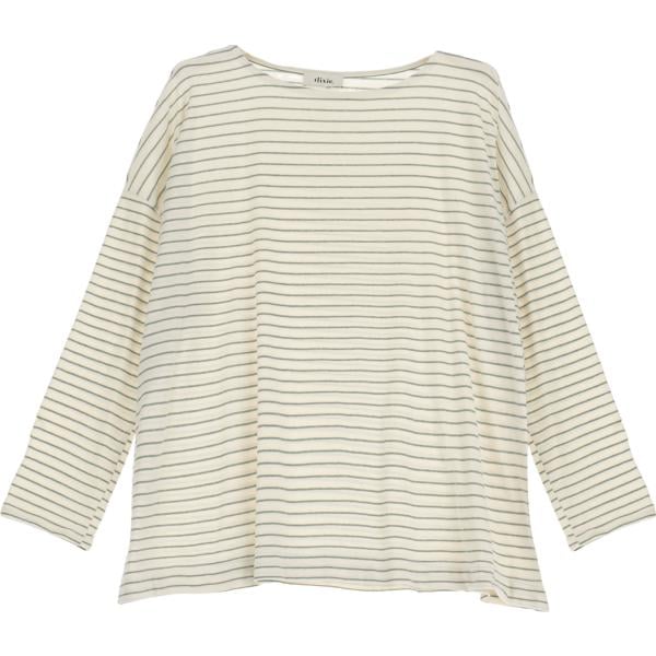 t-shirt Dixie grigio a righe