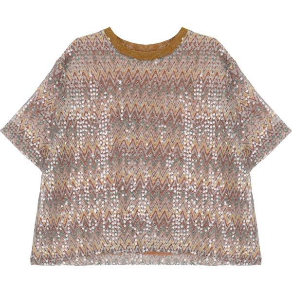 t-shirt Dixie grigio geometrica