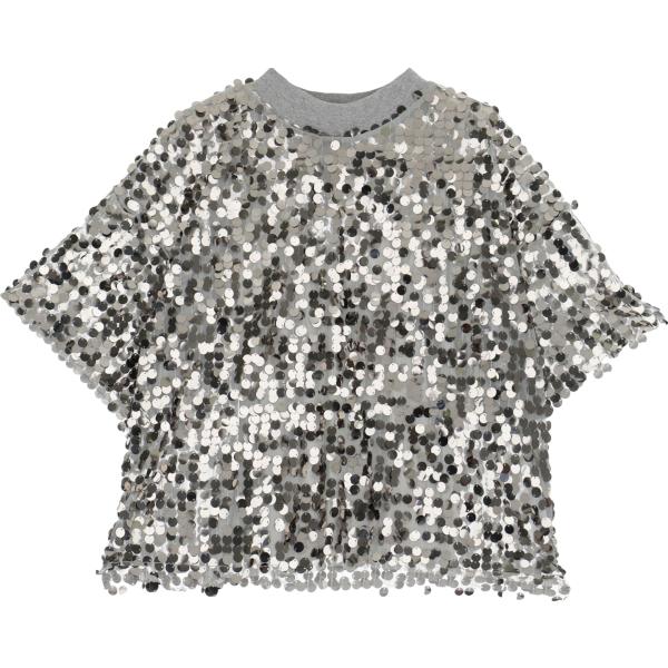 t-shirt Dixie grigio tinta unita