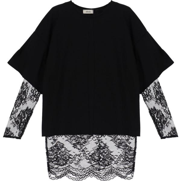 t-shirt Dixie nero tinta unita