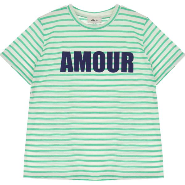 t-shirt Dixie blu a righe