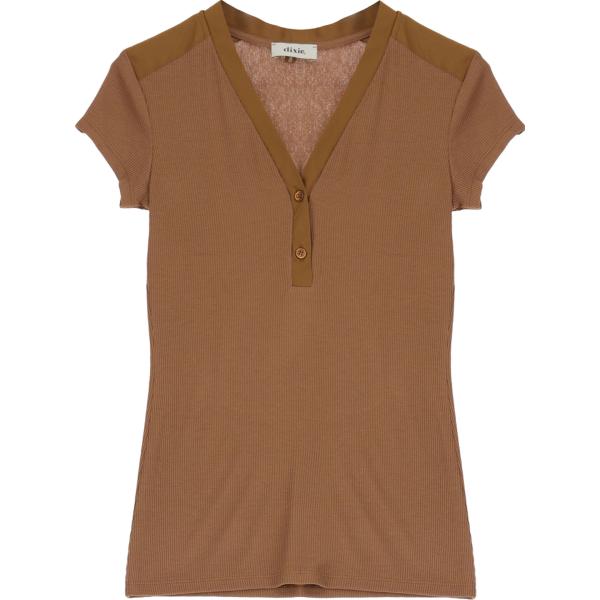 t-shirt Dixie marrone