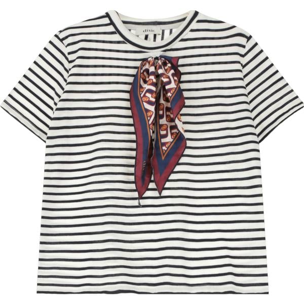 t-shirt Dixie multicolore a righe