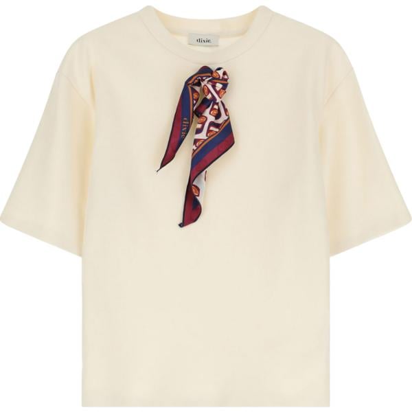 t-shirt Dixie bianco