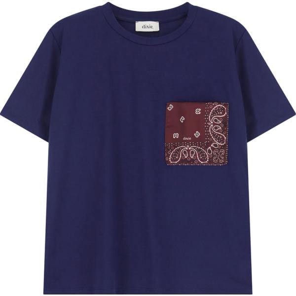 t-shirt Dixie blu