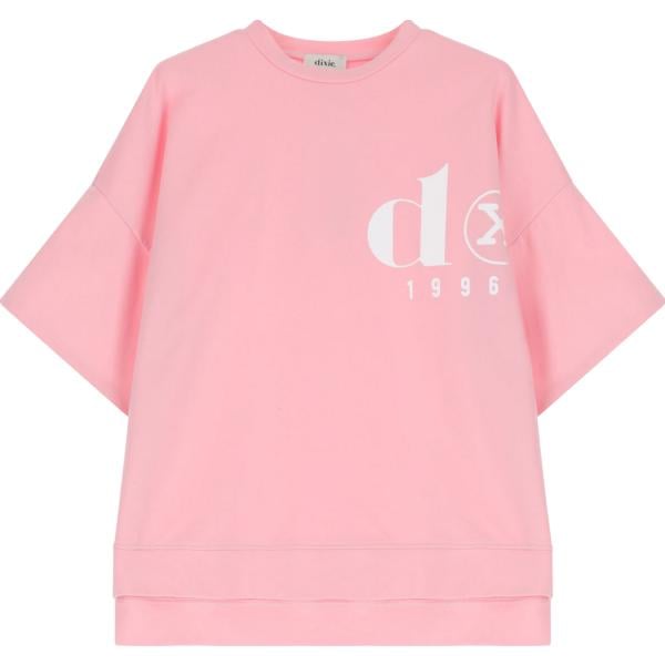 t-shirt Dixie rosa con stampe