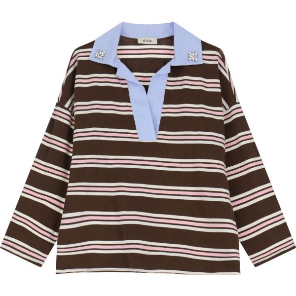 maglieria Dixie marrone a righe