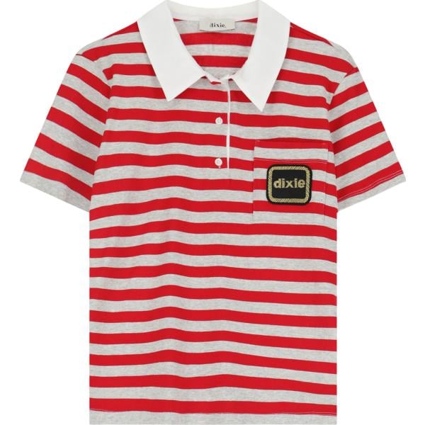 t-shirt Dixie multicolore a righe