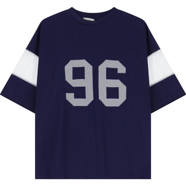 t-shirt Dixie blu a righe